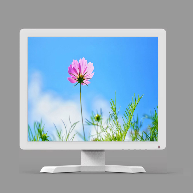 17寸白色显示器可视采耳内窥镜仪器BNC高清液晶监视器工厂现货