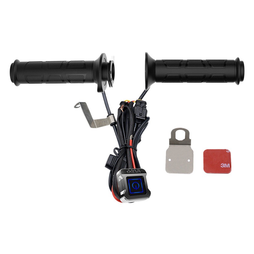 WUPP motocicleta de tres engranajes de control de temperatura inteligente de calefacción eléctrica mango Modificación de montar equipo de calefacción interruptor de aleación de aluminio