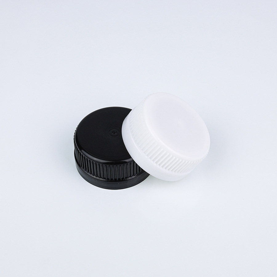 Proveedor al por mayor 45 calibre tapa roscada tapa circular 45MM boca roscada tapa plástica botella de PE tapa desechable
