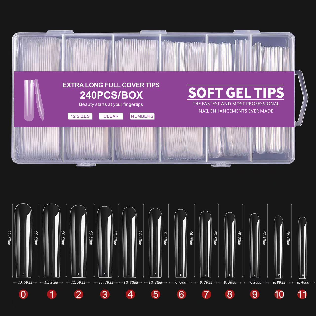 Esmalte de uñas salón de uñas especial ligero esmerilado transparente falso extensión de uñas corto medio de longitud completa medio pegatinas parche de uñas