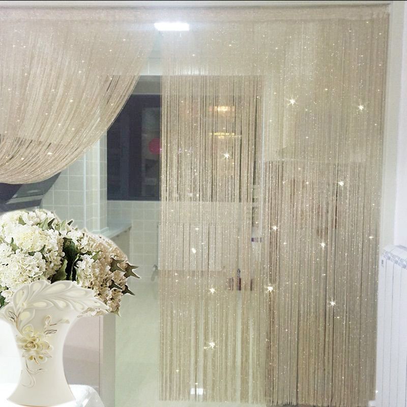 Hot-Selling Encrypted Silver Thread Curtain Door Curtain Partition for Entryway Indoor Door Curtain Korean-Style Wedding Decoration Curtain Entryway Partition Curtain