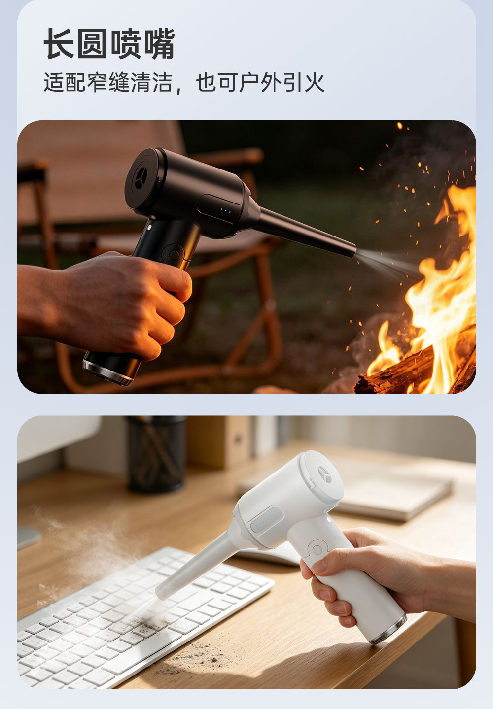 Cross-border high-power super-strong suction car vacuum cleaner, flashlight, window breaker, wireless compact car vacuum and blower combo