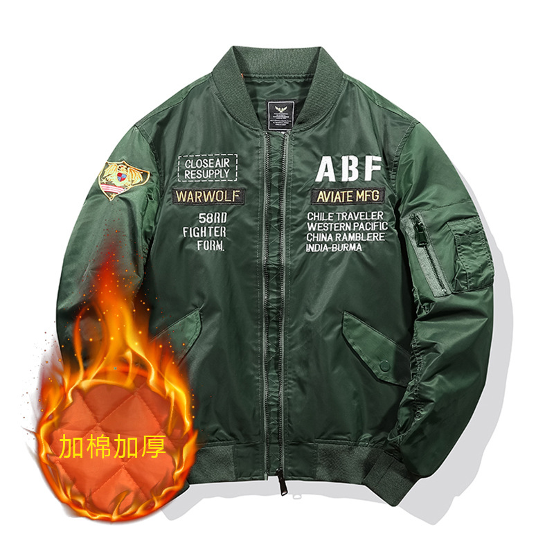 2022春秋新作ma1パイロットジャケット野球服大サイズ中青年男性潮牌カーディガンコート