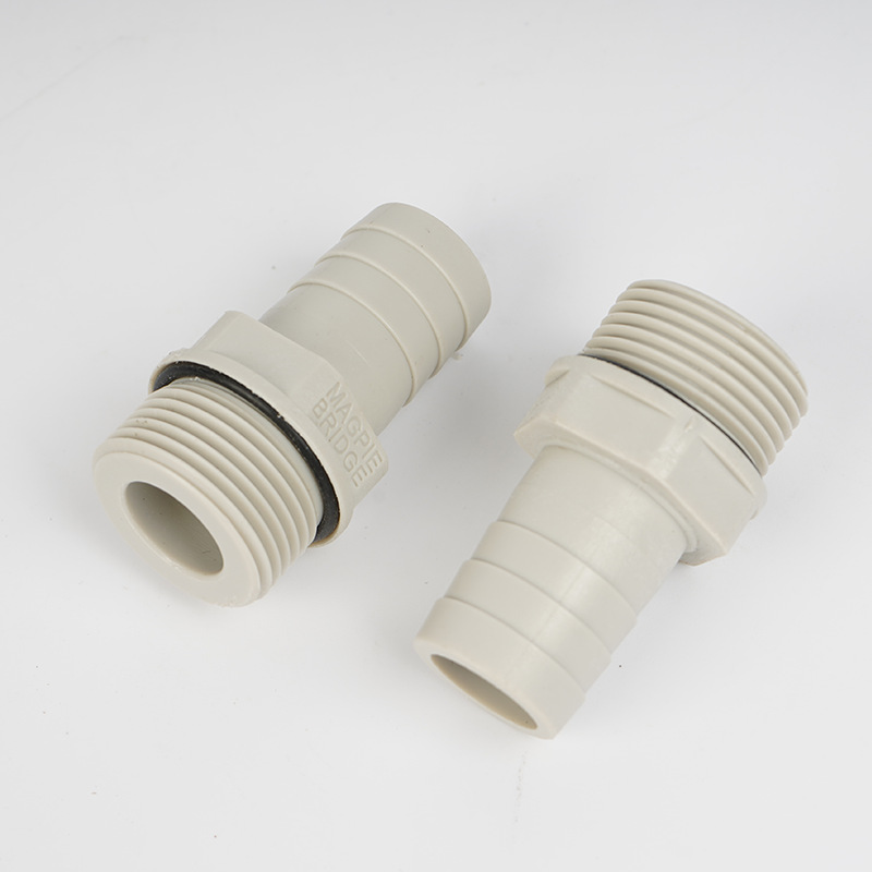 Torre de acero plástico POM anticorrosión ácido-alcalino resistente manguera de agua tanque de agua junta de cubo de agua tuerca delgada de plástico alambre interior y exterior