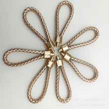 编织皮革皮绳钥匙扣情侣创意钥匙圈汽车锁匙出租房公寓锁匙链男女