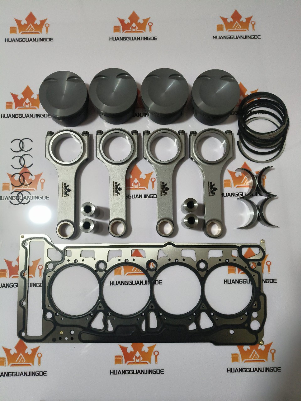 Ea888 Forged Connecting Rod Piston Kit, High Quality, Supports Thousands of Horsepower, Dedicated to Turbo Drift Engines