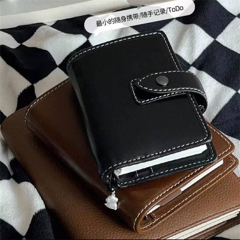Cuaderno de cuero explosivo M5 gran colección de alto valor visual cuaderno simple desmontable DIY cuaderno de mano image 5