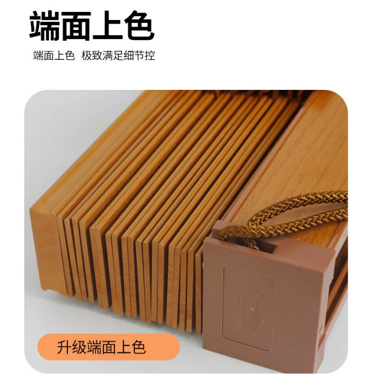 Basswood Solid Wood Blinds (Fugelin) — 5 cm Slats, Custom Width & Height