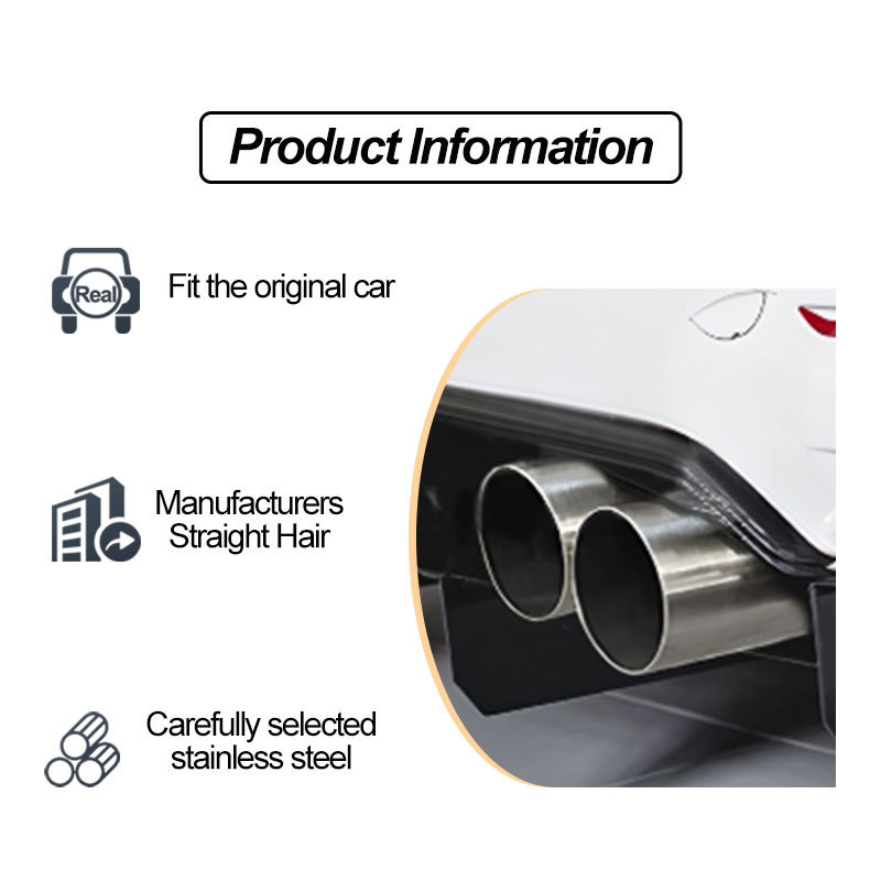Suitable for Bmw 3 Series 4 Series M2 M3 M4 Direct Plug-In Stainless Steel Blue-Black Iridescent Tailpipe Exhaust Pipe Modification Decorative Pipe