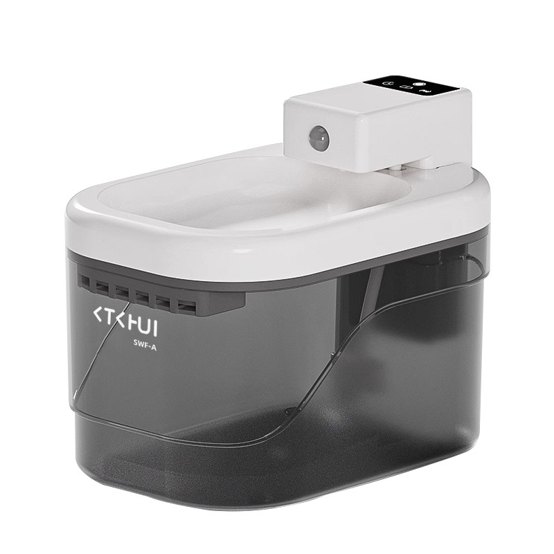 El nuevo dispensador de agua para mascotas con sensor inteligente no está enchufado, agua viva, filtro de circulación silencioso, bebedero automático para perros para gatos