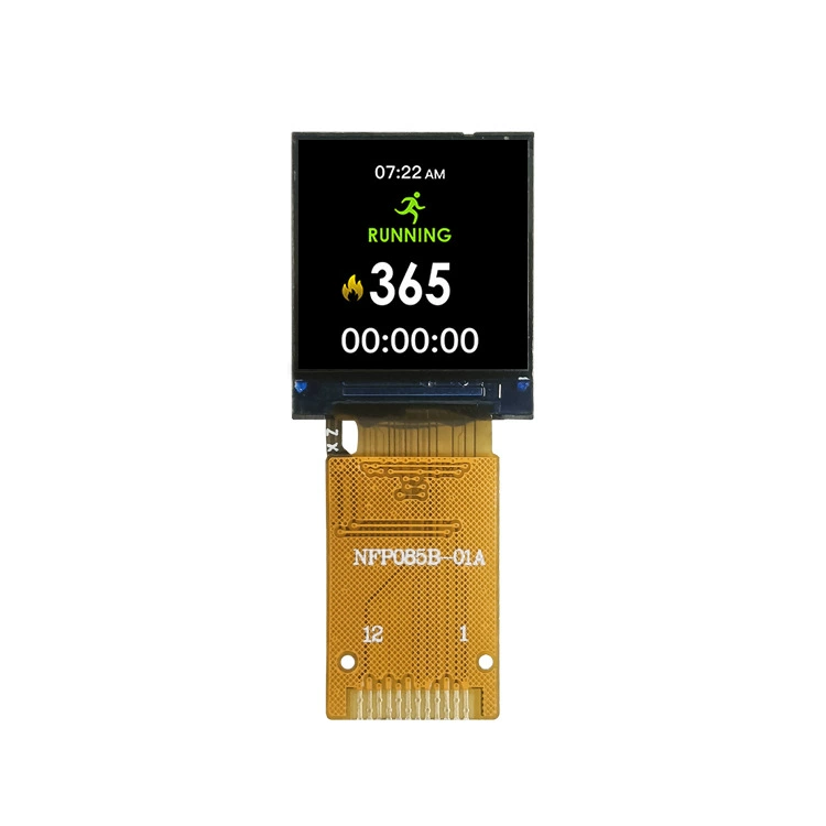IPS небольшой размер 0.85-дюймовый квадратный экран 128*128 LCD экран 4-линий SPI квадратный модуль дисплея 12-контактный