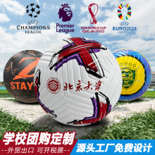 学校团购定制比赛足球 体考专用pu贴皮欧洲赛事款校园定制5号足球