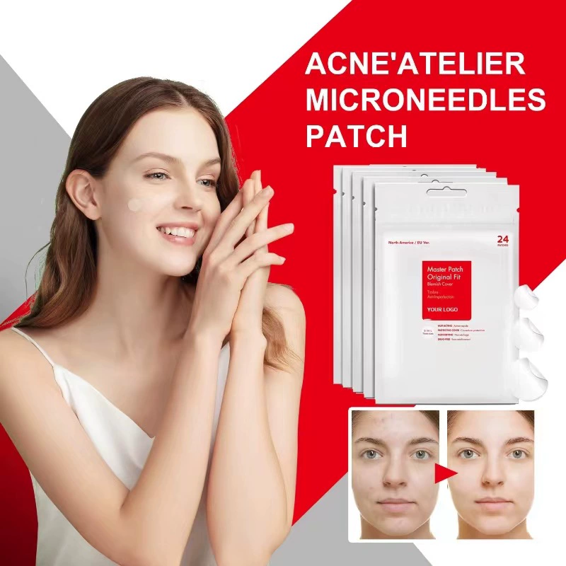 Акне-патч (OEM/ODM) прозрачное незаметное покрытие от blemish, 24 пластины, индивидуальный логотип