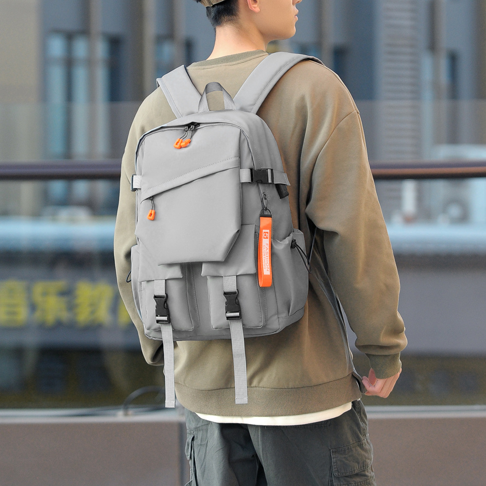 Cross-border Large Capacity Backpack Men's Business Travel Simple Commuter Computer Bag Backpack Trendy College Student Schoolbag