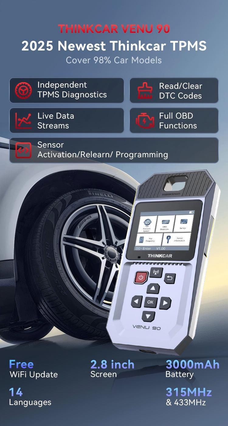 Star Card Venu 90 Tire Pressure Matching Device Tpms Car Tire Pressure Diagnostic Tool Sensor Activation Programming Learning
