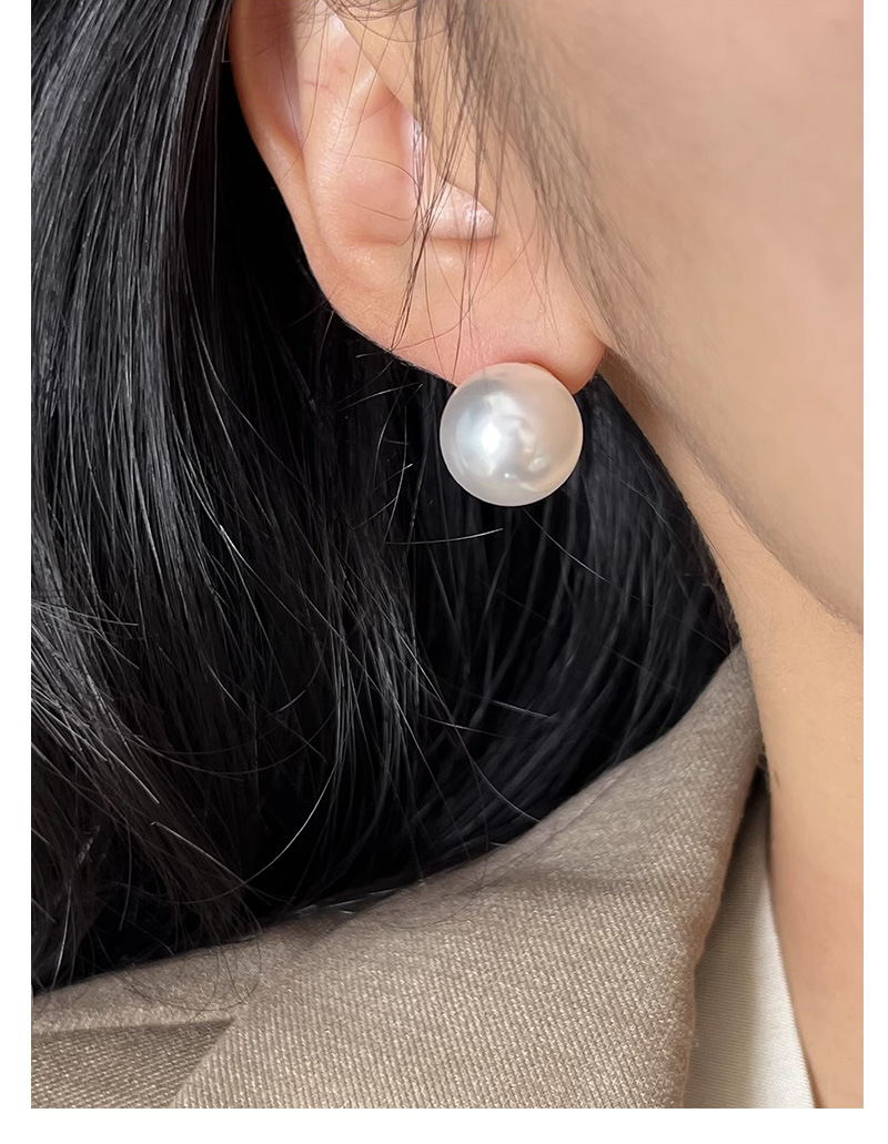 Perlen Ohrstecker, Große Silberohrringe Für Damen_voghion.com