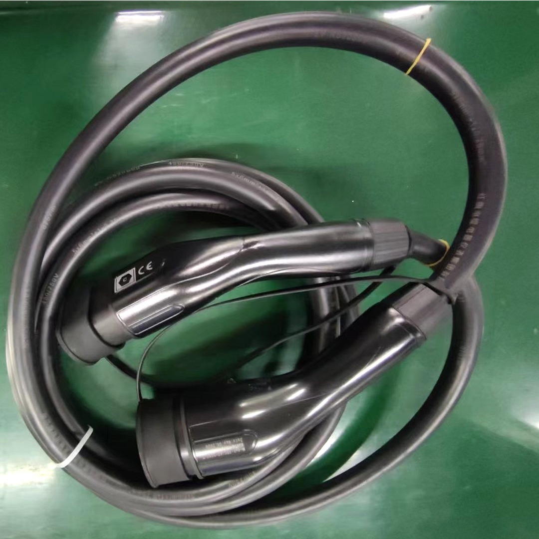 厂家供应电动车充电枪延长线插头五芯 7芯欧标美标充电枪插头电线