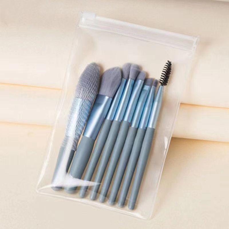 Mini 8 macarón cepillo de maquillaje de pelo suave portátil para principiantes blush cepillo de sombra de ojos un conjunto de cepillo de maquillaje image 9