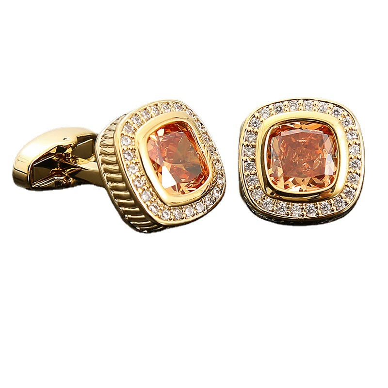 Zirconium, diamond shirt, light luxury style, french style, with gem, (Cross-border trading)