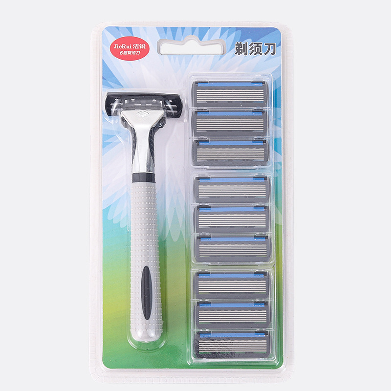 Jierui Razor, men's old-fashioned changeable blade, 6 floors, hair removal