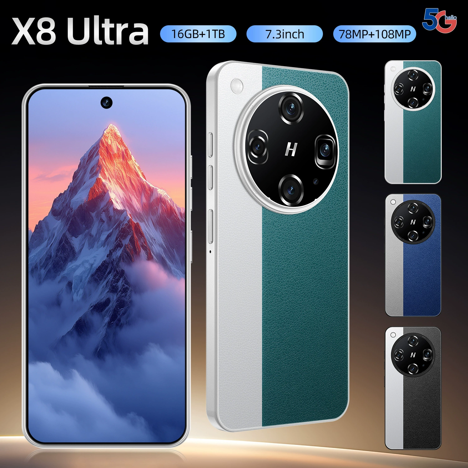 [Датчик 5g, X8 Ultra, 16 + 1T, датчик Ozon, цвет Ozon]