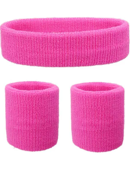 Cross-border sports headband and wristband three-piece set, nylon quick-dry sweat-absorbing wristband and headband combination set wholesale