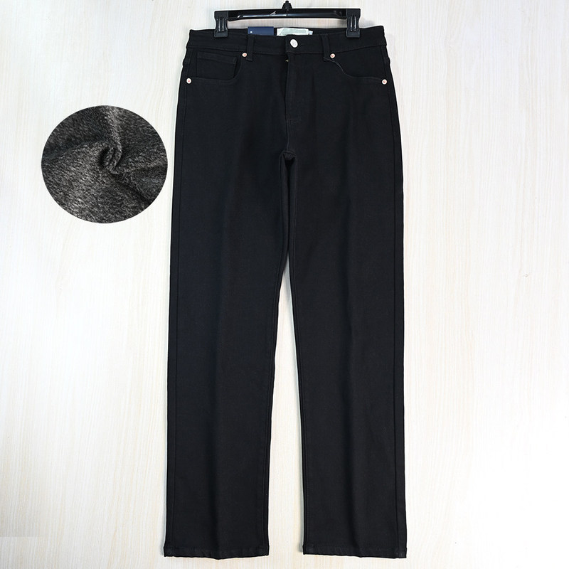 Men's Clothing Good Stuff 2512/29 Simple Fleece-Lined Stretch Cotton Mid-Waist Straight-Leg Casual Versatile Denim Pants Men's Clothing Good Stuff 2512/29 Simple Fleece-Lined Stretch Cotton Mid-Waist Straight-Leg Casual Versatile Denim Pants