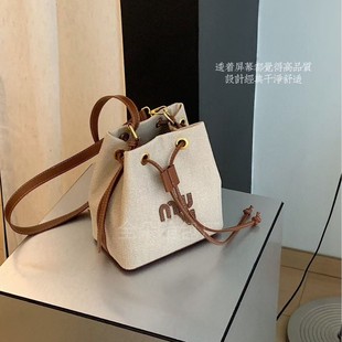 Design trend one-shoulder bag, shoulder bag, high-quality style, drawstring