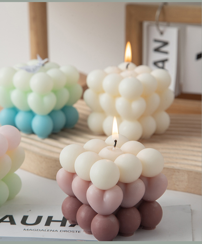 魔方香薰蜡烛伴手礼ins创意家居摆饰套装拍摄道具跨境蜡烛结婚礼详情18