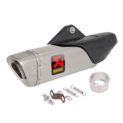 51mm motorcycle modified Motorcycle exhaust pipe - 60mm-titanium-true-carbon-shield