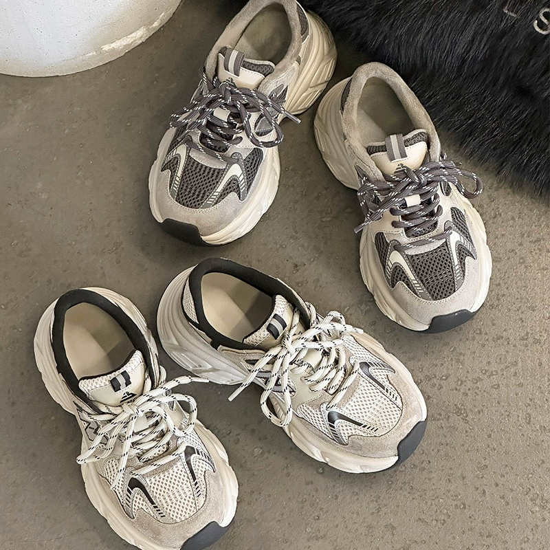 Толстая подошва, увеличенные бархатные ботинки для отца 2024 новые ботинки для женщин