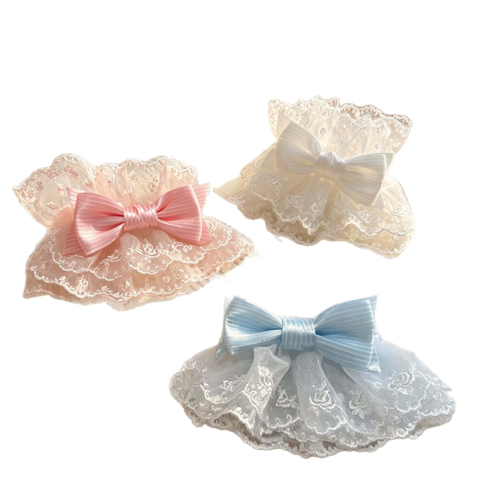 Super de hadas encaje arco de encaje brazaje Lolita accesorios juvenil dulce atmósfera sensación de mangas decorativas
