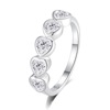 Brand zirconium, ring with stone, European style, silver 925 sample, light luxury style