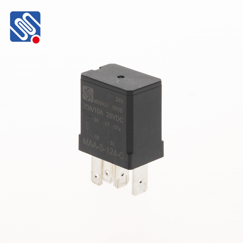 美硕MAA 高质量35A 12v 5脚20A 14VDC QC转换小型汽车继电器车用