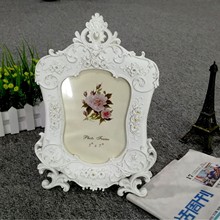 定制摆件欧式复古欧式相框树脂摆件6寸10寸挂墙画框简约小相框