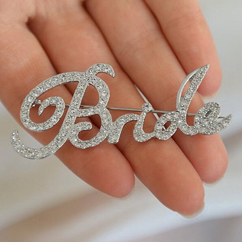 Stone inlay for bride with letters