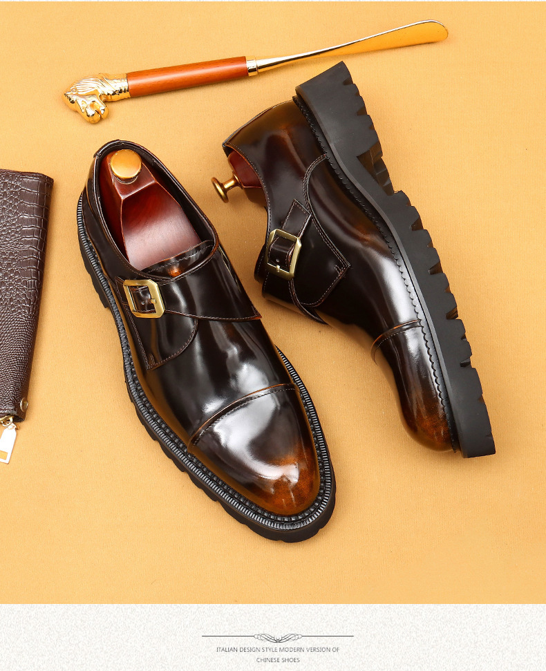 Heißer verkauf high-grade patent leder glänzend leder schuhe männer schaffell innen leder drei-joint dicken sohlen formale tragen Mengke schuhe_voghion.com