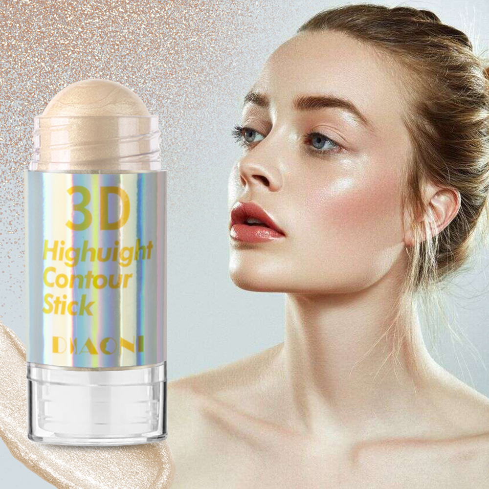 Crema de alto brillo transfronteriza, brillo fino nacarado facial, reparación tridimensional natural, brillo corporal corporal, barra de alto brillo