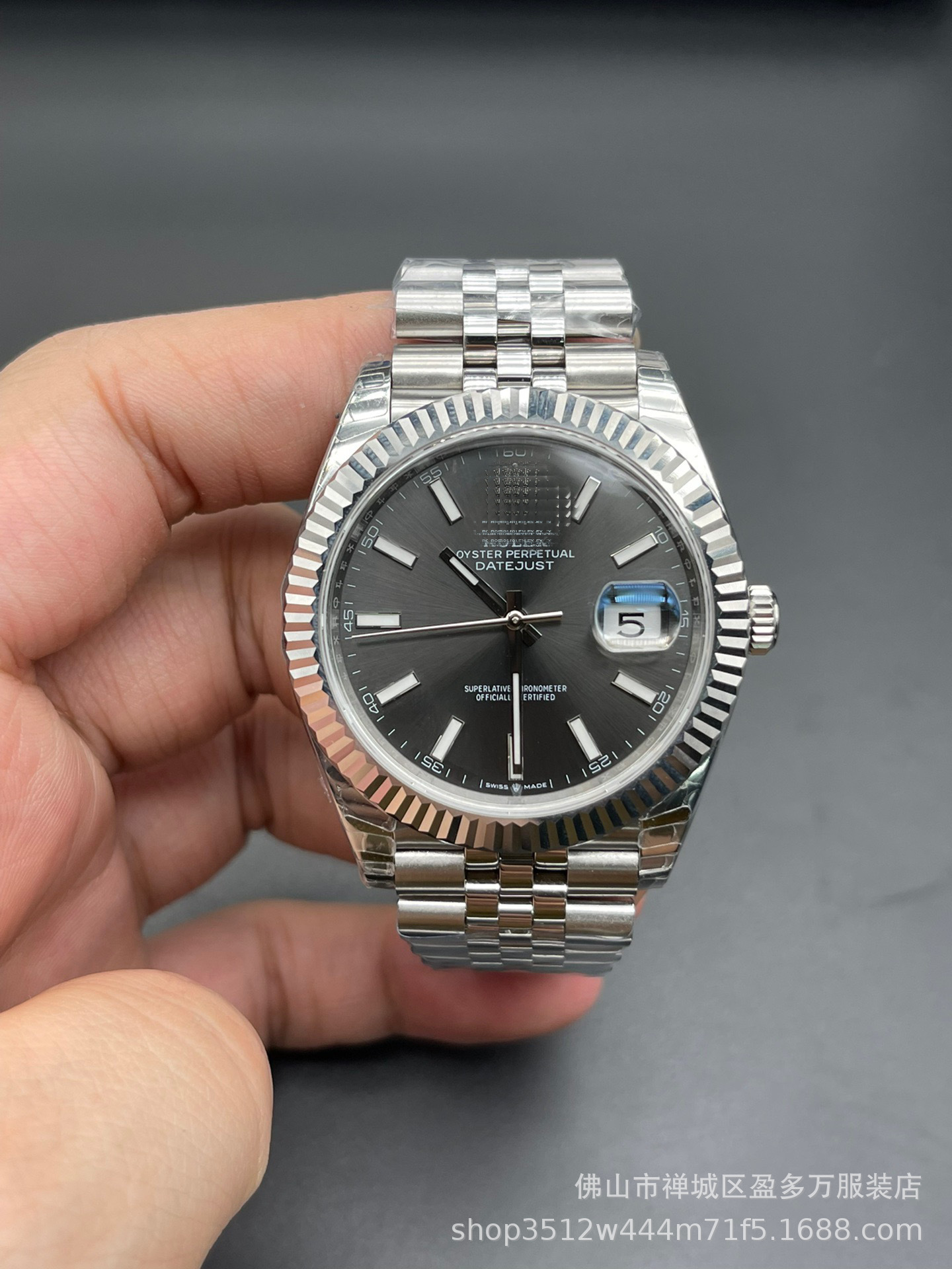 Transfronterizo C Factory Mint Green Log 41m Disco gris 2836/3235 Movimiento Cinco baht Reloj mecánico para hombres de negocios