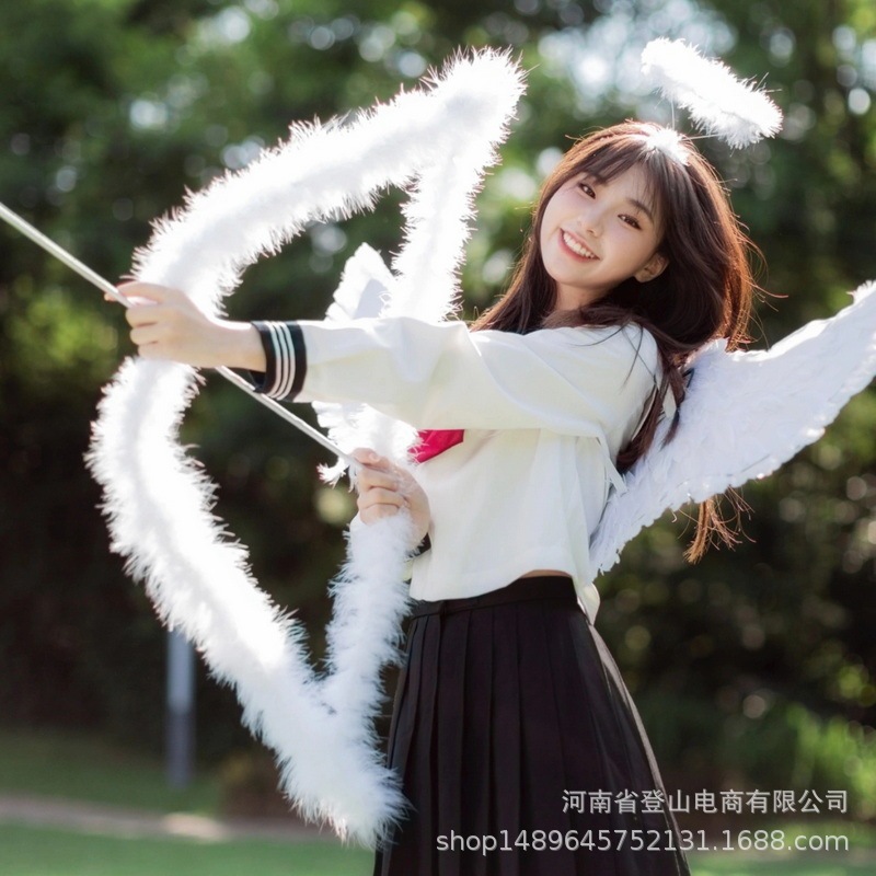 New Feather Bow and Arrow Props Little Red Riding Book Shake Sound Internet Celebrant Photography Products Angel Wings Accessories Wholesale