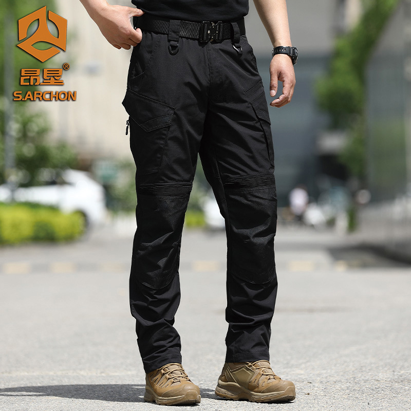 Pantalones Tácticos Angken para Otoño e Invierno, Pantalones de Asalto de Pierna Recta para Entrenamiento al Aire Libre para Hombre, Pantalones Cargo de Estilo Militar Resistentes al Desgaste.