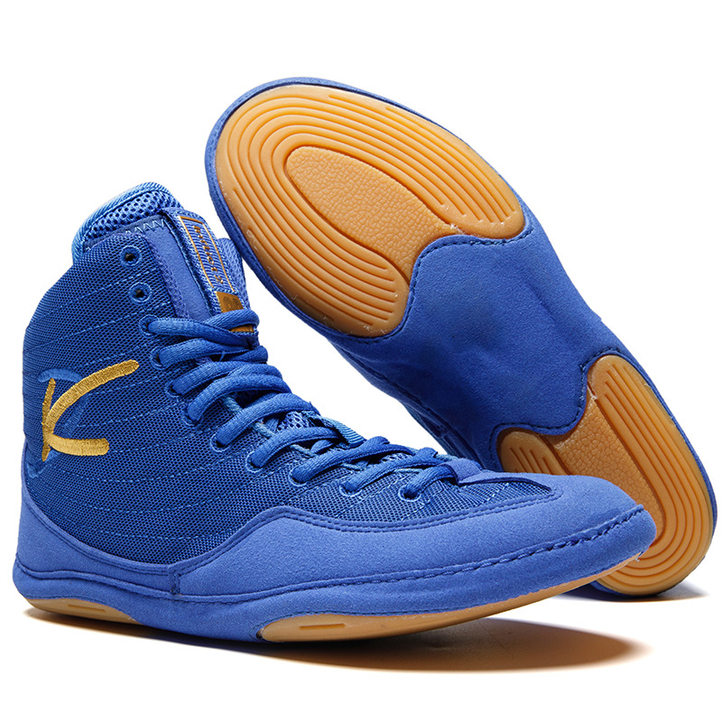 Men's and Women's Wrestling Shoes, Breathable, Shock-Absorbing, Martial Arts, Boxing, Fighting, Sanda, Weightlifting, Squats, Comprehensive Training, Indoor Fitness Shoes