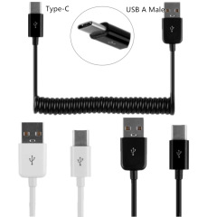 Applicable to LeEco new phone spring cable retractable cable USB Type-C data cable for USB 2.0 male