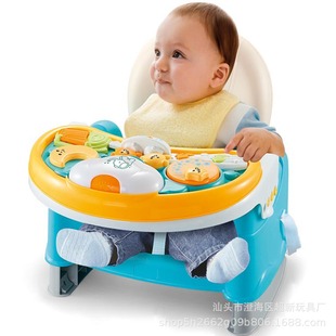 Baby Early Education Creative Cartoon Dining Chair Baby Mobile 3-in -1 Baby Dining Chair Music Piano suit 0-3 Years Old