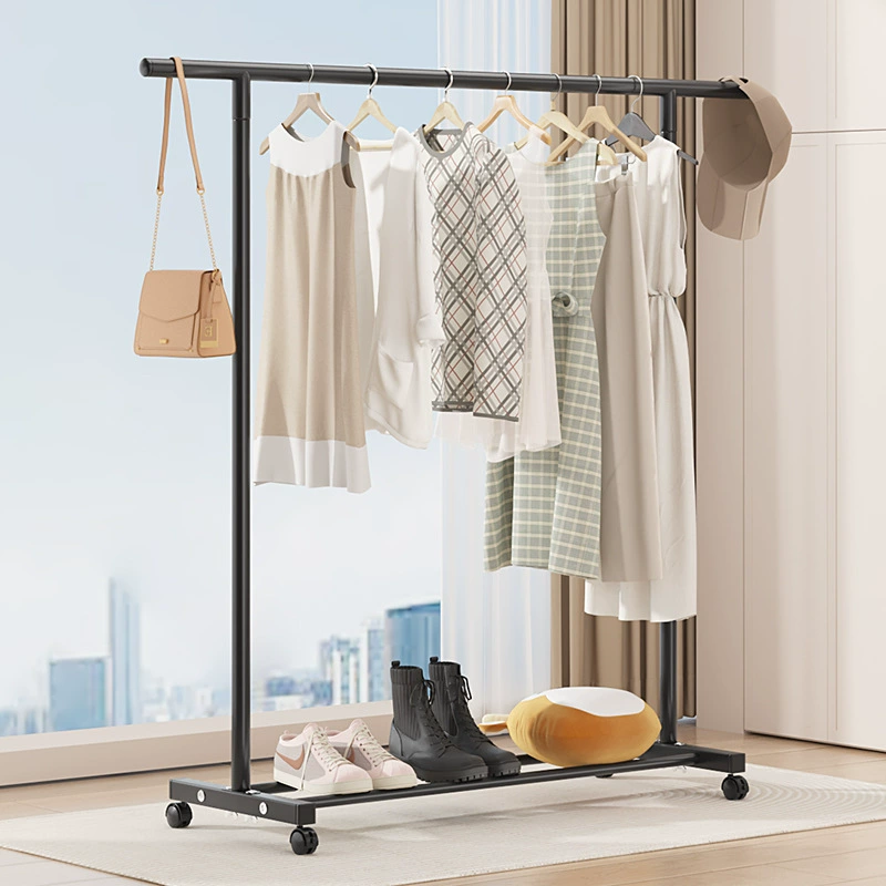 Простой Вешалка для одежды от пола до потолка Вешалка для балкона спальня висяга вешалка для сушки одежды