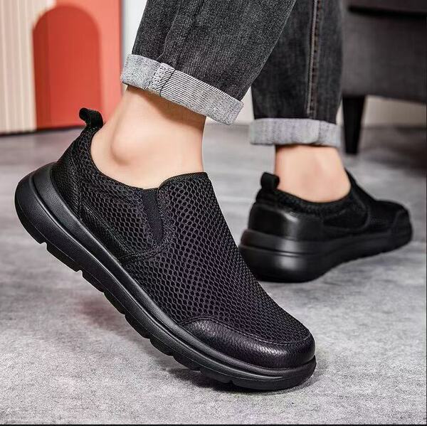 summer black lightweight breathable comfortable casual footwear for…