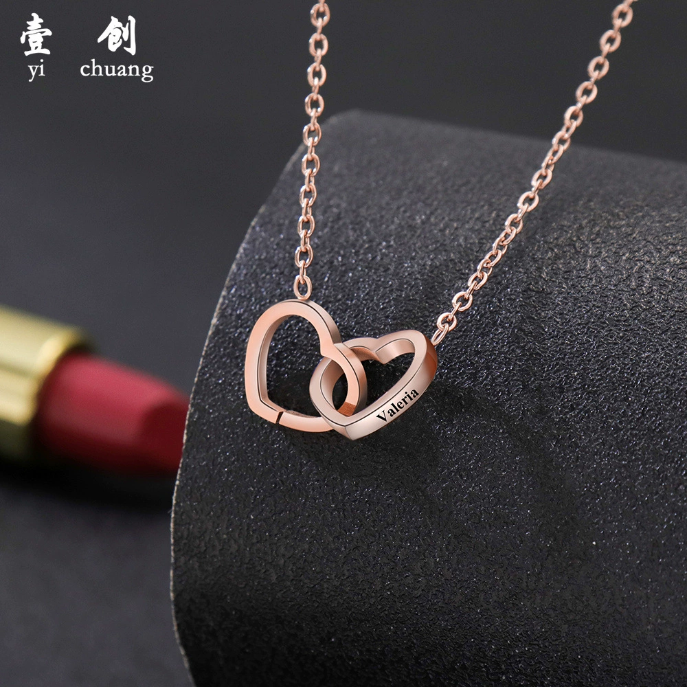 (Cross-border trading), fashionable necklace stainless steel, European style, simple and elegant design, Birthday gift