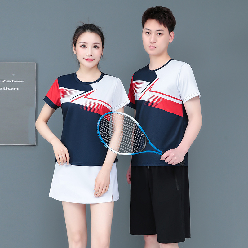 2210/2211 Group Buying Summer Tennis Sportswear Couples High Elastic Speed Dry Clothes T-shirt Men's Golf Training Clothing