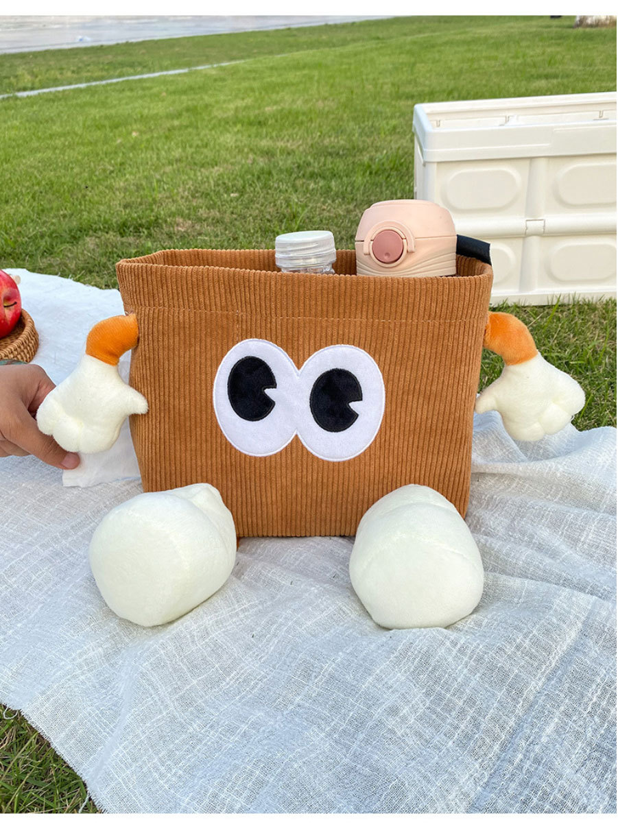 Car Trash Can and Tissue Box Two-In-One, Car Umbrella Storage Bin, In-Car Storage Bucket, Creative In-Car Hygiene Bin