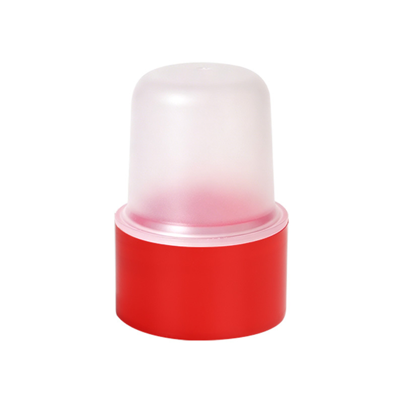 Caja de sello de jinlongxing b8051 caja de sello de plástico translúcido rojo suministros financieros sello redondo al por mayor